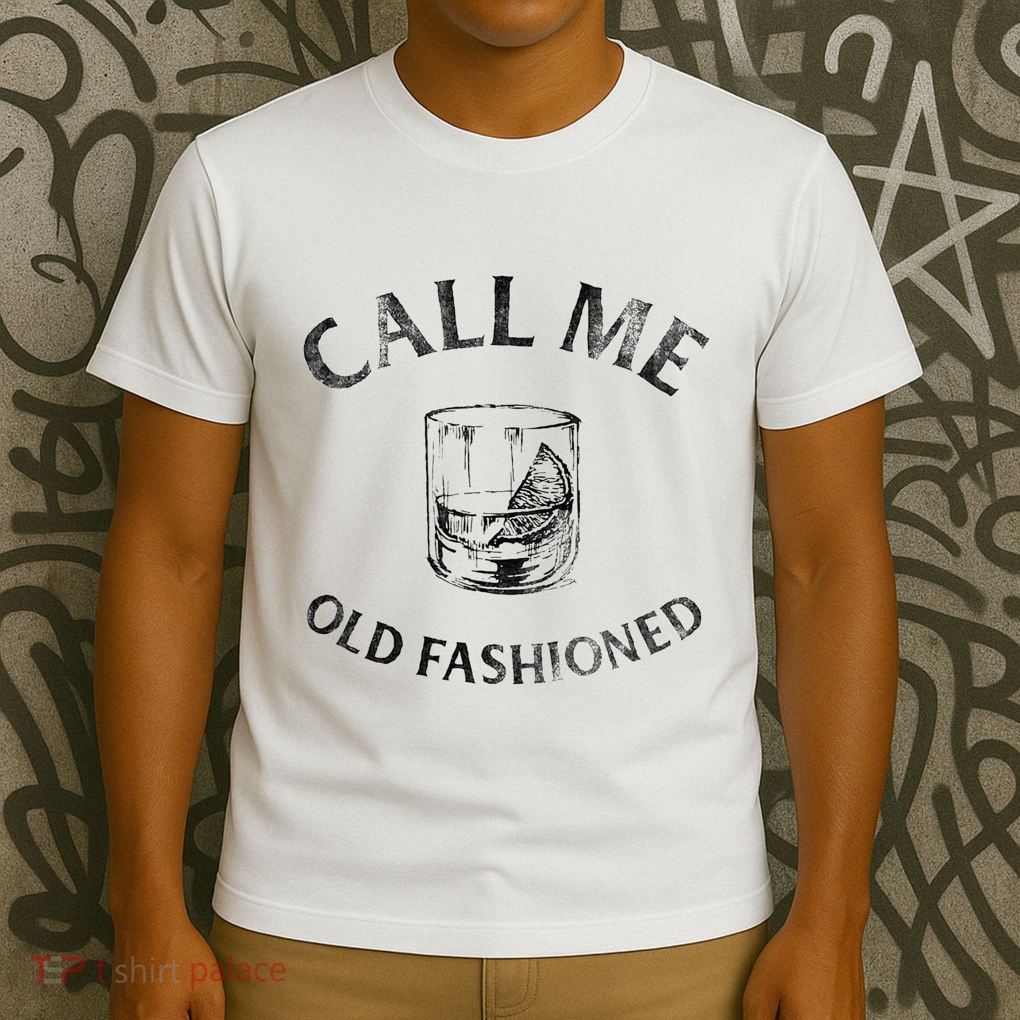 Call Me Old Fashionedcocktail Glass T-Shirt