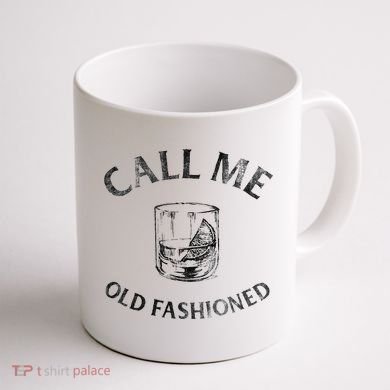 Call Me Old Fashionedcocktail Glass Coffee Mug back