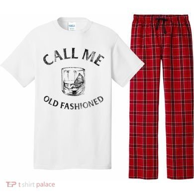 Call Me Old Fashionedcocktail Glass Pajama Set