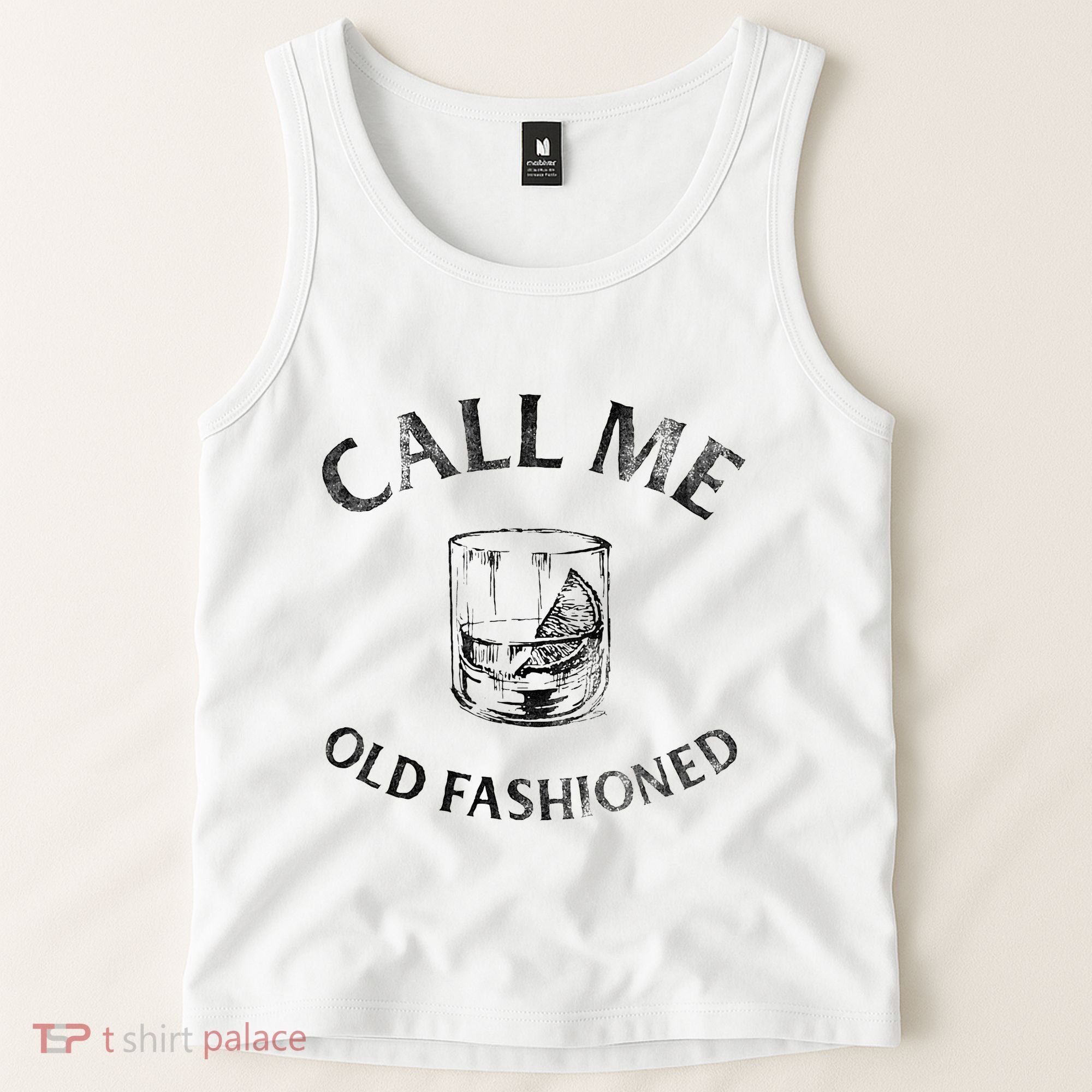 Call Me Old Fashionedcocktail Glass Tank Top