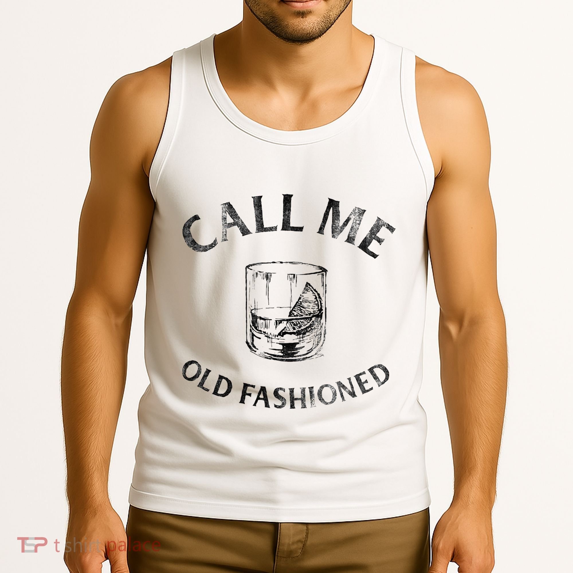 Call Me Old Fashionedcocktail Glass Tank Top