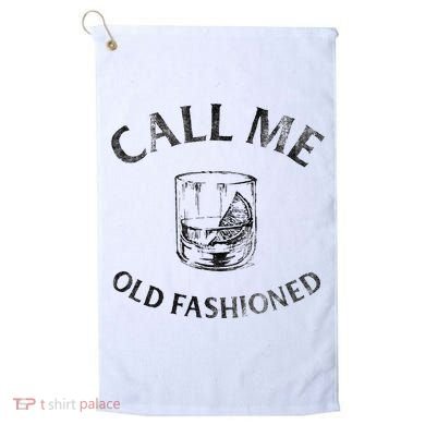 Call Me Old Fashionedcocktail Glass Golf Towel