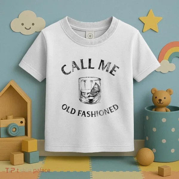 Call Me Old Fashionedcocktail Glass Toddler T-Shirt