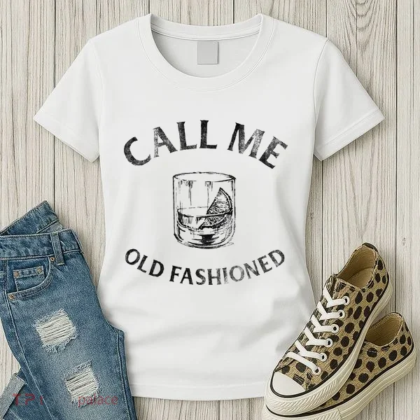 Call Me Old Fashionedcocktail Glass Women's T-Shirt