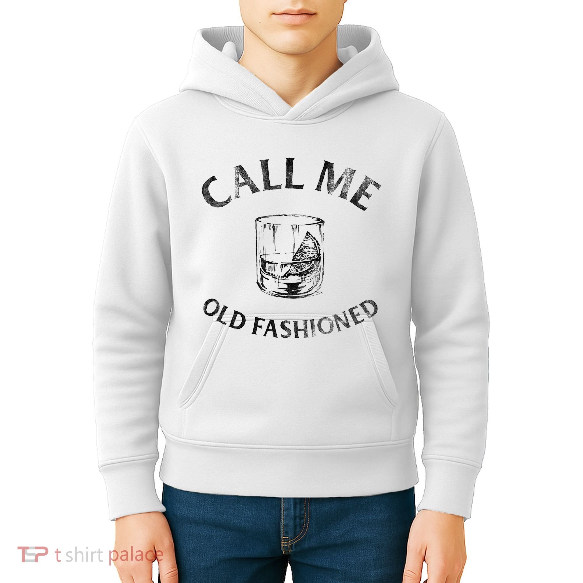 Call Me Old Fashionedcocktail Glass Kids Hoodie