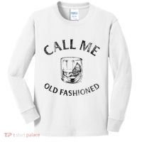 Call Me Old Fashionedcocktail Glass Kids Long Sleeve Shirt thumb 0
