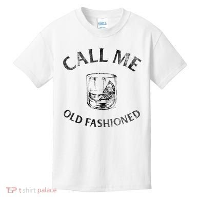 Call Me Old Fashionedcocktail Glass Kids T-Shirt
