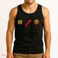 Complete Map Of Morocco With Dahmis Tea Proud Moroccan Tank Top thumb 3