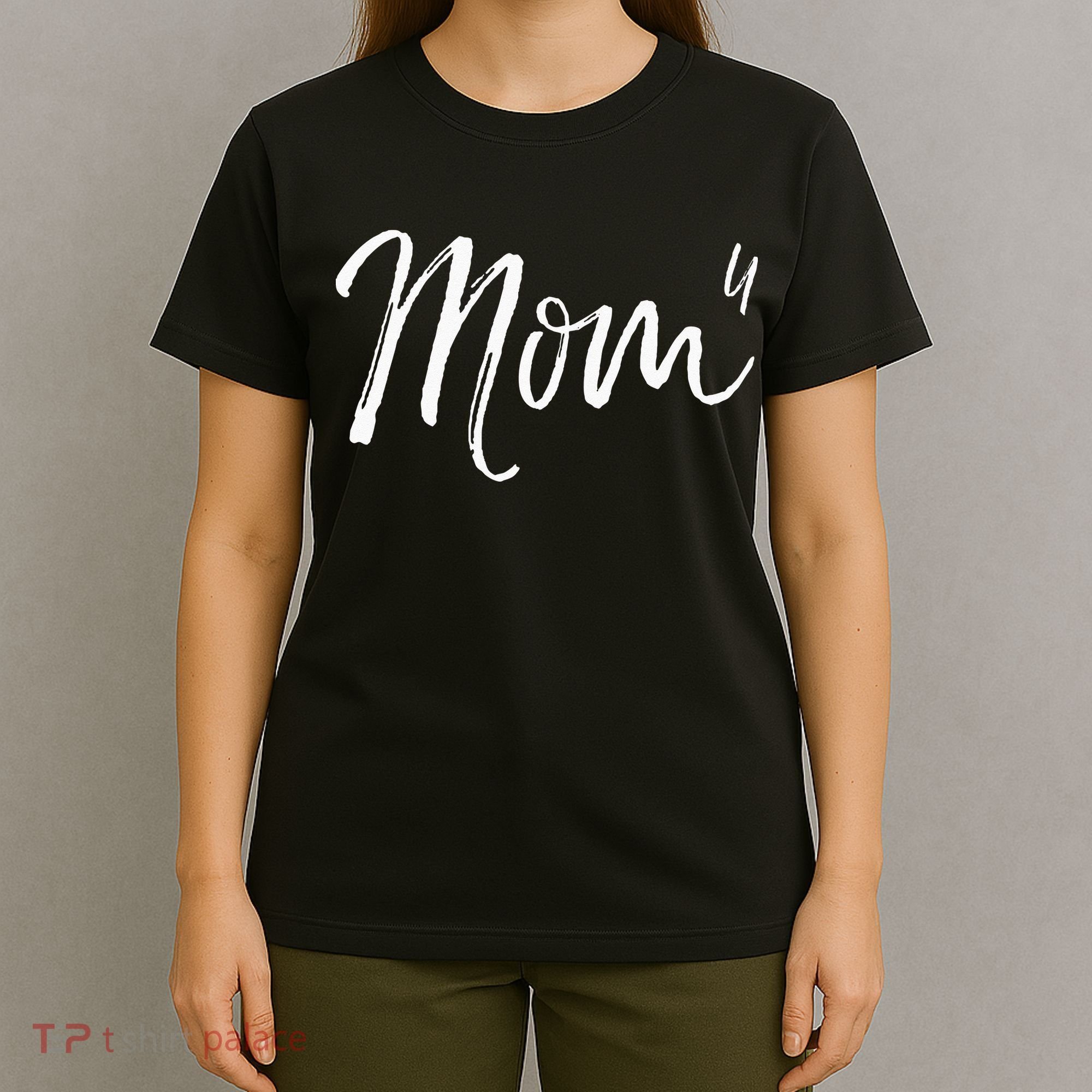 Cute Mom Of 4 Gift Quote Fun Fourth Child Announcement Mom^4 T-Shirt