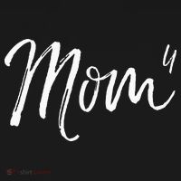 Cute Mom Of 4 Gift Quote Fun Fourth Child Announcement Mom^4 Women's Hoodie thumb 2
