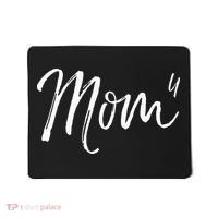 Cute Mom Of 4 Gift Quote Fun Fourth Child Announcement Mom^4 Mousepad thumb 0