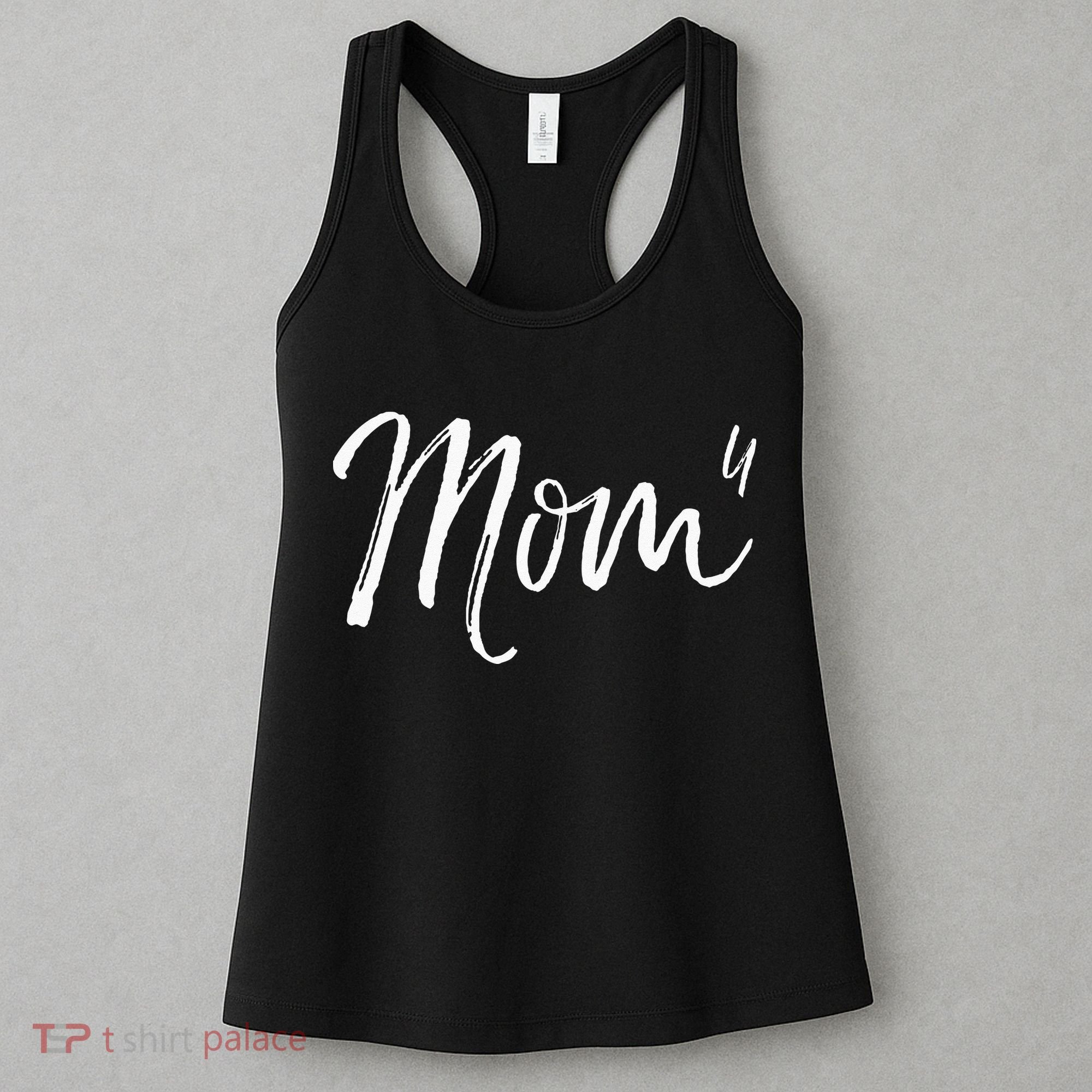 Cute Mom Of 4 Gift Quote Fun Fourth Child Announcement Mom^4 Women's Tank Top