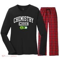 Chemistry Mode on Funny Science Chemistry Chemist Women's Long Sleeve Flannel Pajama Set  thumb 0