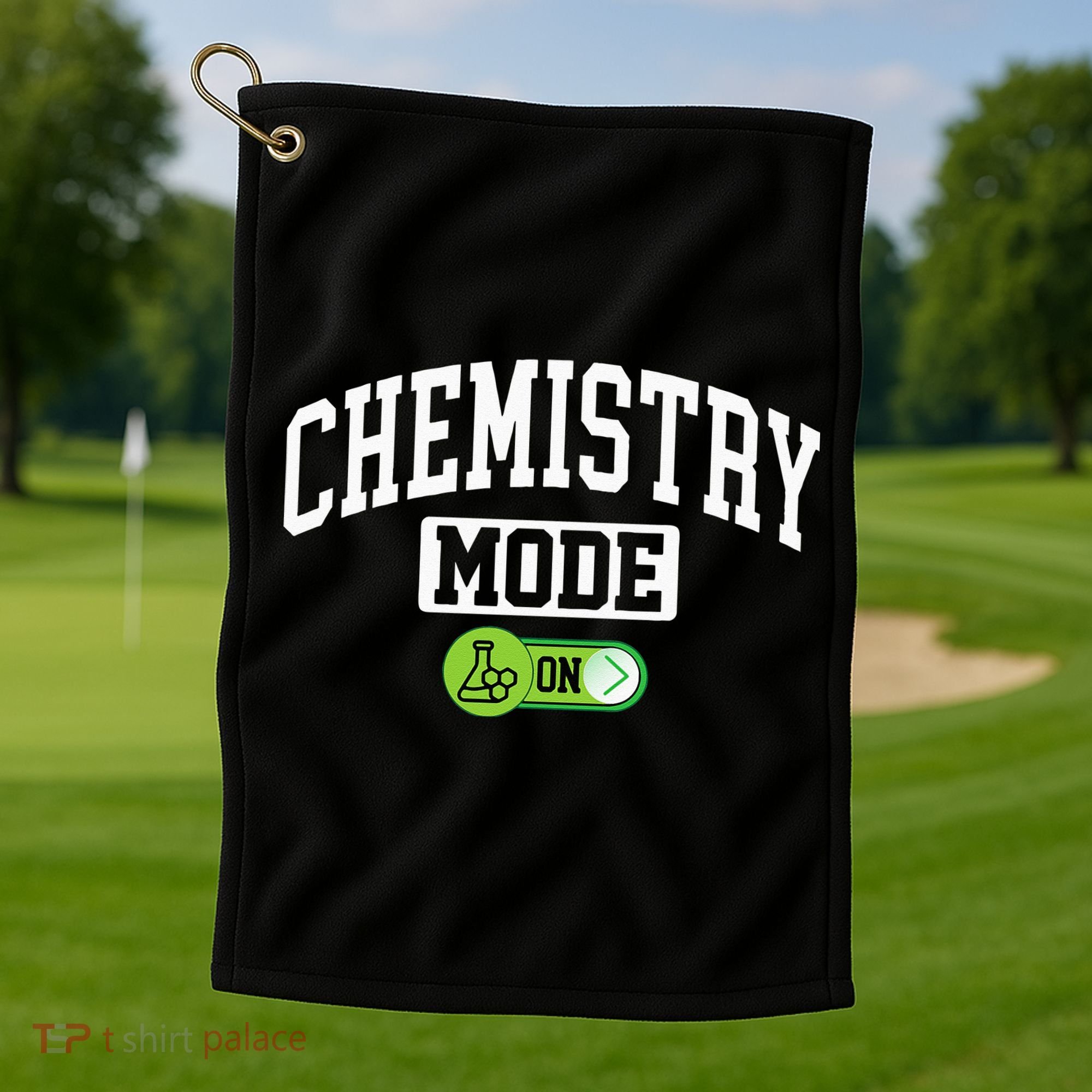 Chemistry Mode on Funny Science Chemistry Chemist Golf Towel
