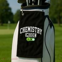 Chemistry Mode on Funny Science Chemistry Chemist Golf Towel thumb 2
