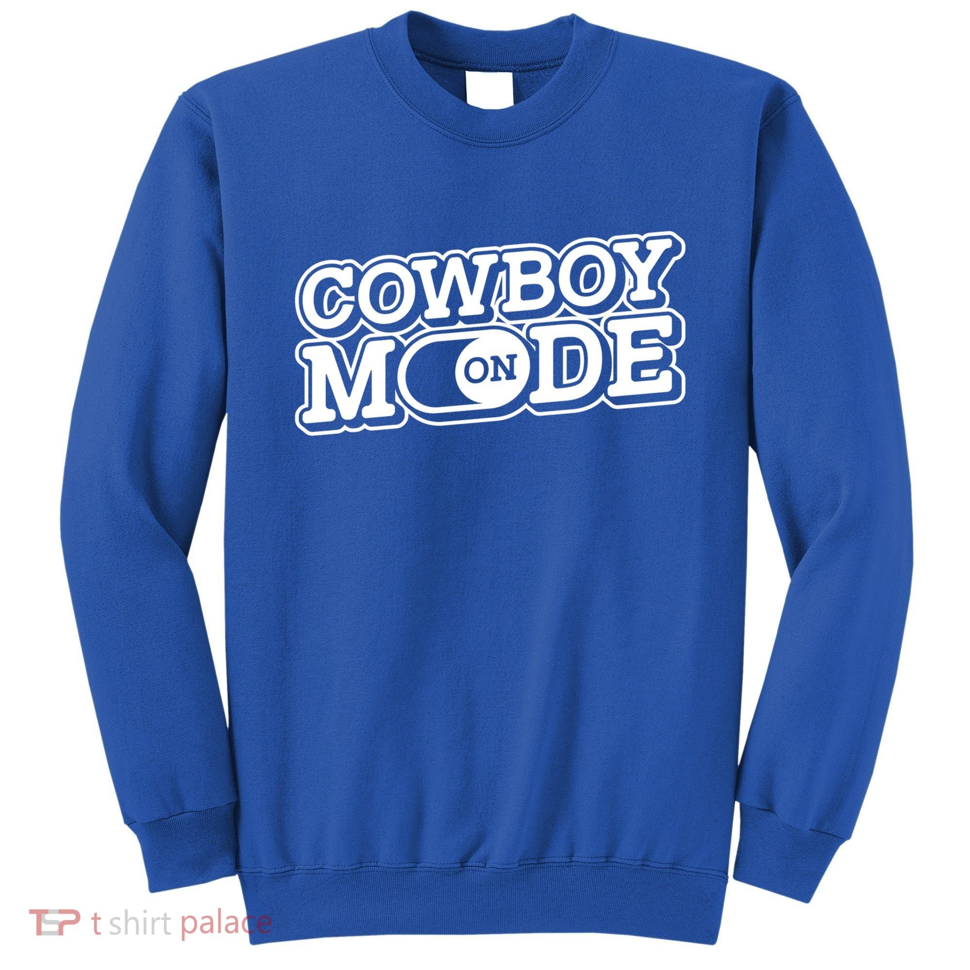 Cowboy Mode On Gift Horse Riding Horse Western Rodeo Cowboy Funny Gift Sweatshirt
