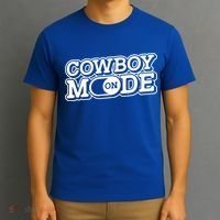 Cowboy Mode On Gift Horse Riding Horse Western Rodeo Cowboy Funny Gift T-Shirt thumb 3