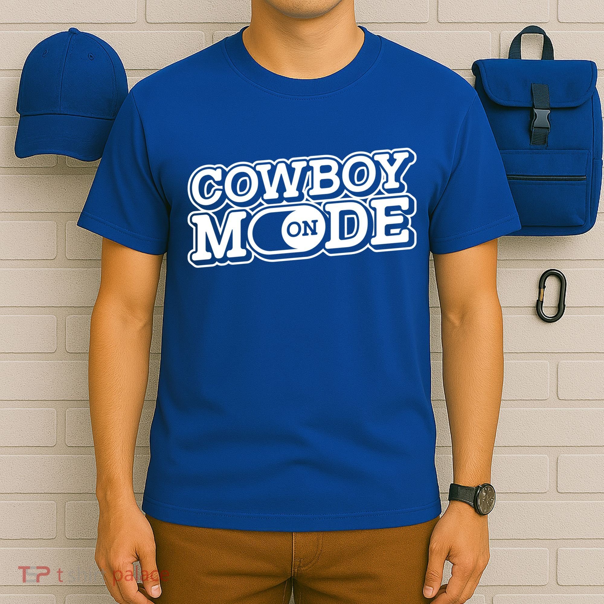 Cowboy Mode On Gift Horse Riding Horse Western Rodeo Cowboy Funny Gift T-Shirt