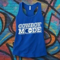 Cowboy Mode On Gift Horse Riding Horse Western Rodeo Cowboy Funny Gift Women's Tank Top thumb 3