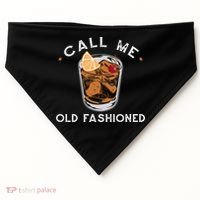 Call Me Old Fashioned Whiskey Ing Cocktail Bourbon Fan Gift USA-Made Doggie Bandana thumb 0