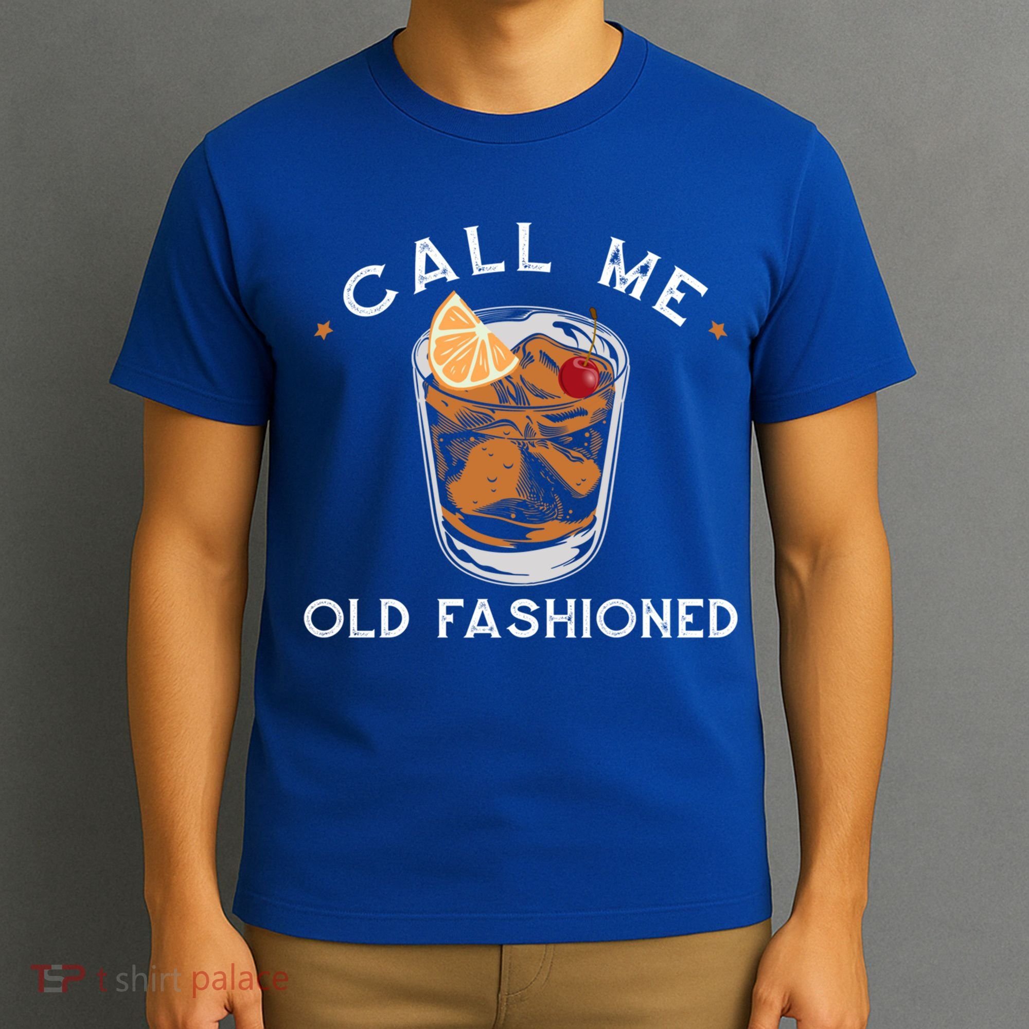 Call Me Old Fashioned Whiskey Ing Cocktail Bourbon Fan Gift T-Shirt