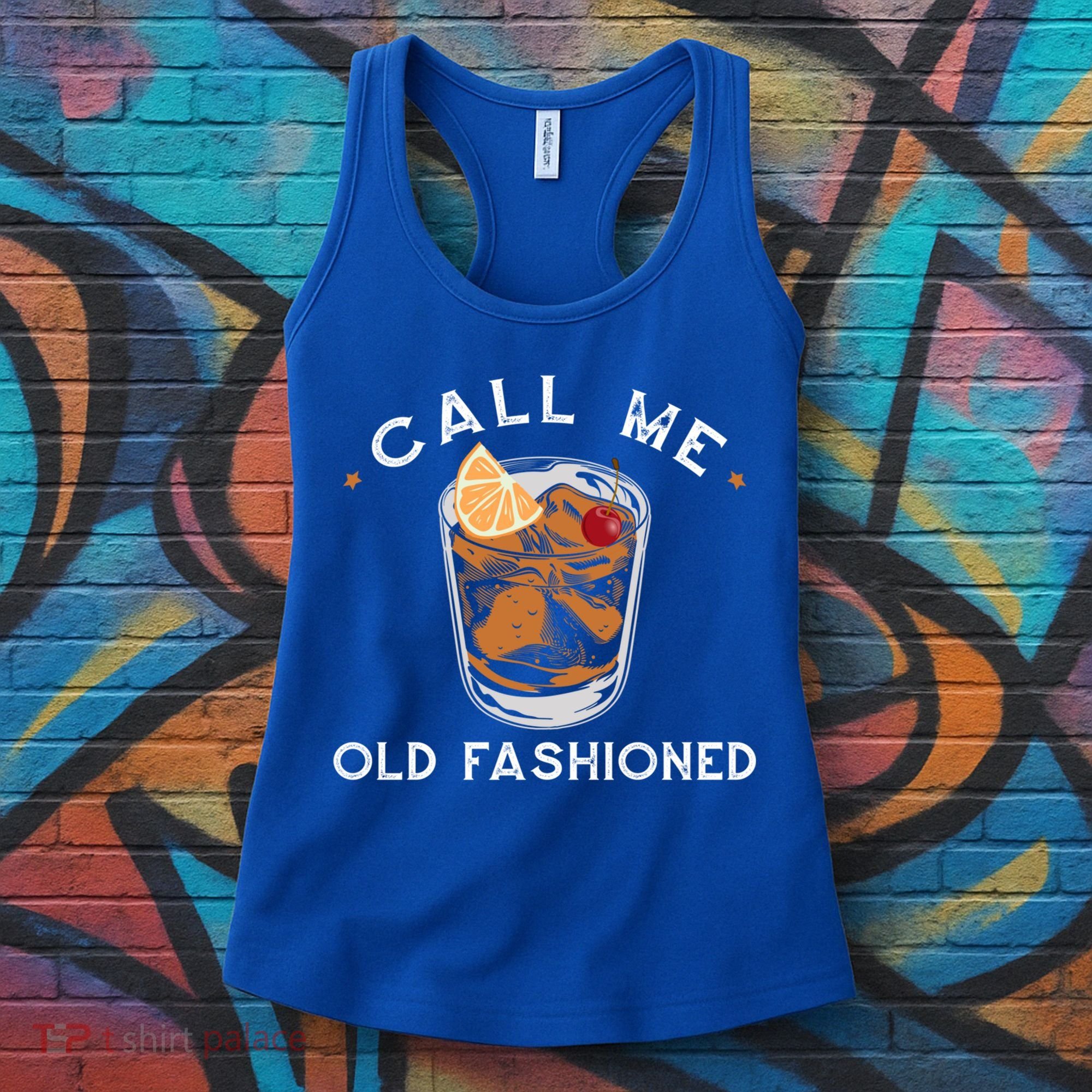 Call Me Old Fashioned Whiskey Ing Cocktail Bourbon Fan Gift Women's Tank Top