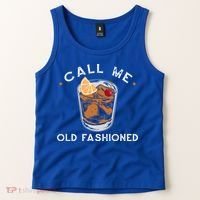 Call Me Old Fashioned Whiskey Ing Cocktail Bourbon Fan Gift Tank Top thumb 2