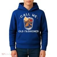 Call Me Old Fashioned Whiskey Ing Cocktail Bourbon Fan Gift Kids Hoodie thumb 4