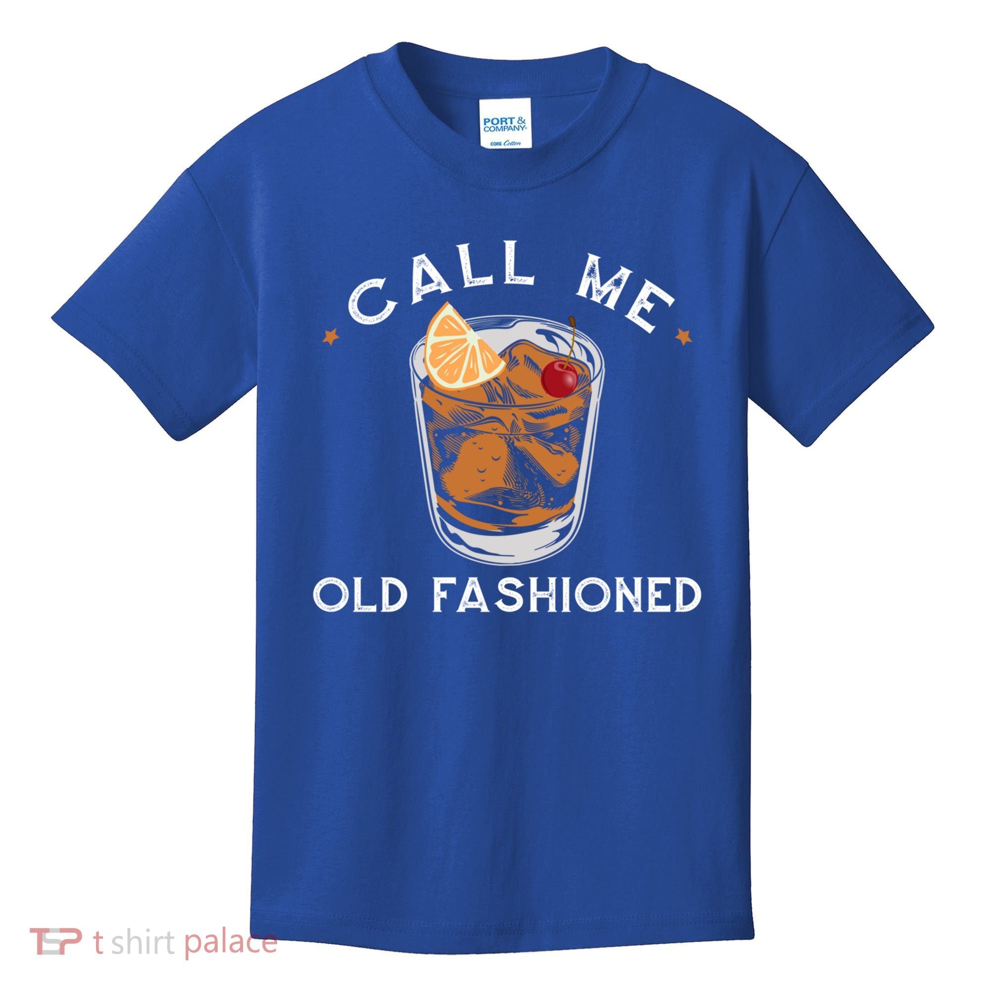 Call Me Old Fashioned Whiskey Ing Cocktail Bourbon Fan Gift Kids T-Shirt