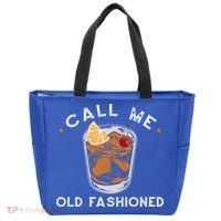 Call Me Old Fashioned Whiskey Ing Cocktail Bourbon Fan Gift Tote Bag thumb 0