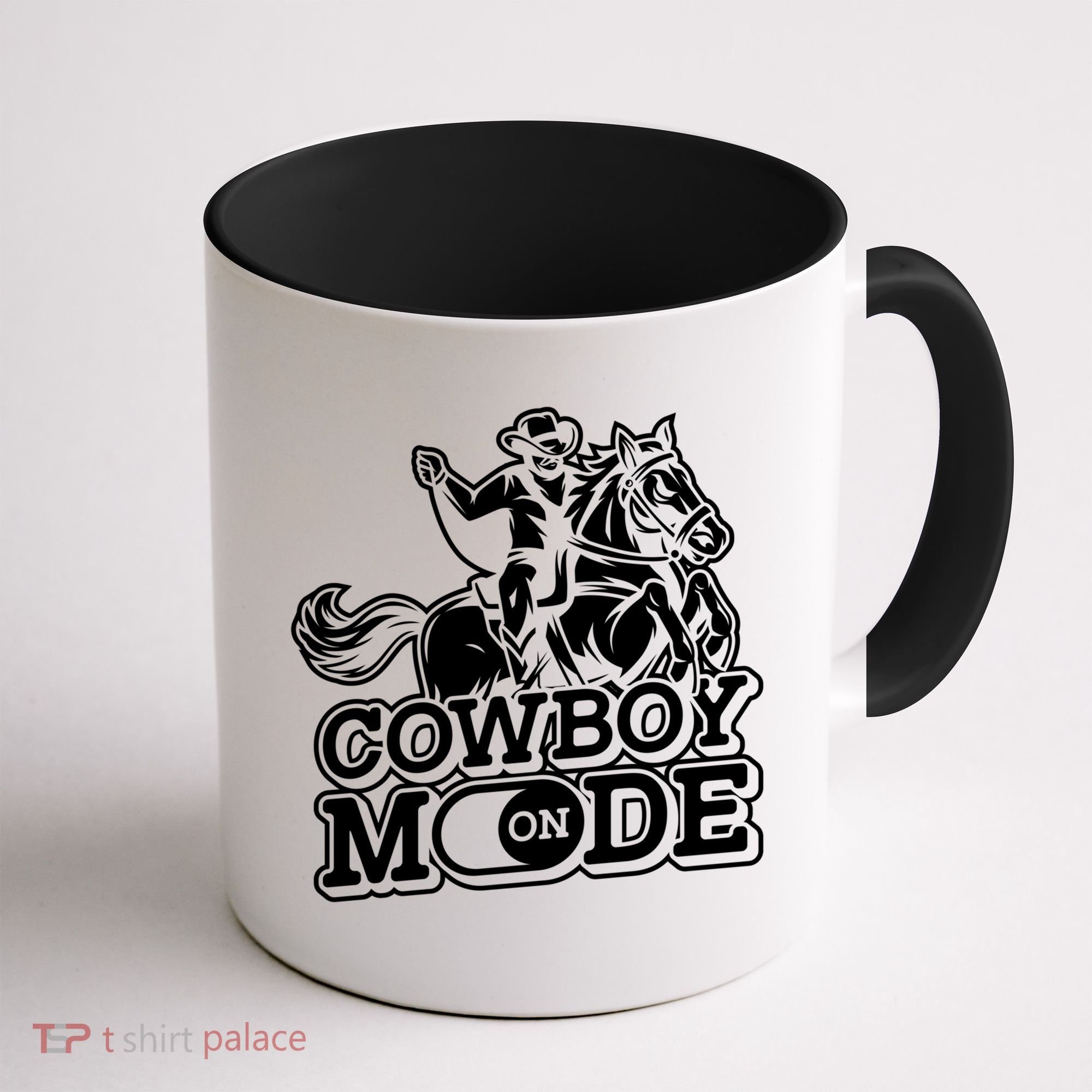 Cowboy Mode On Great Gift Horse Western Bull Rodeo Cowboy Great Gift Coffee Mug