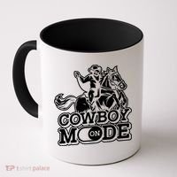 Cowboy Mode On Great Gift Horse Western Bull Rodeo Cowboy Great Gift Coffee Mug thumb 0