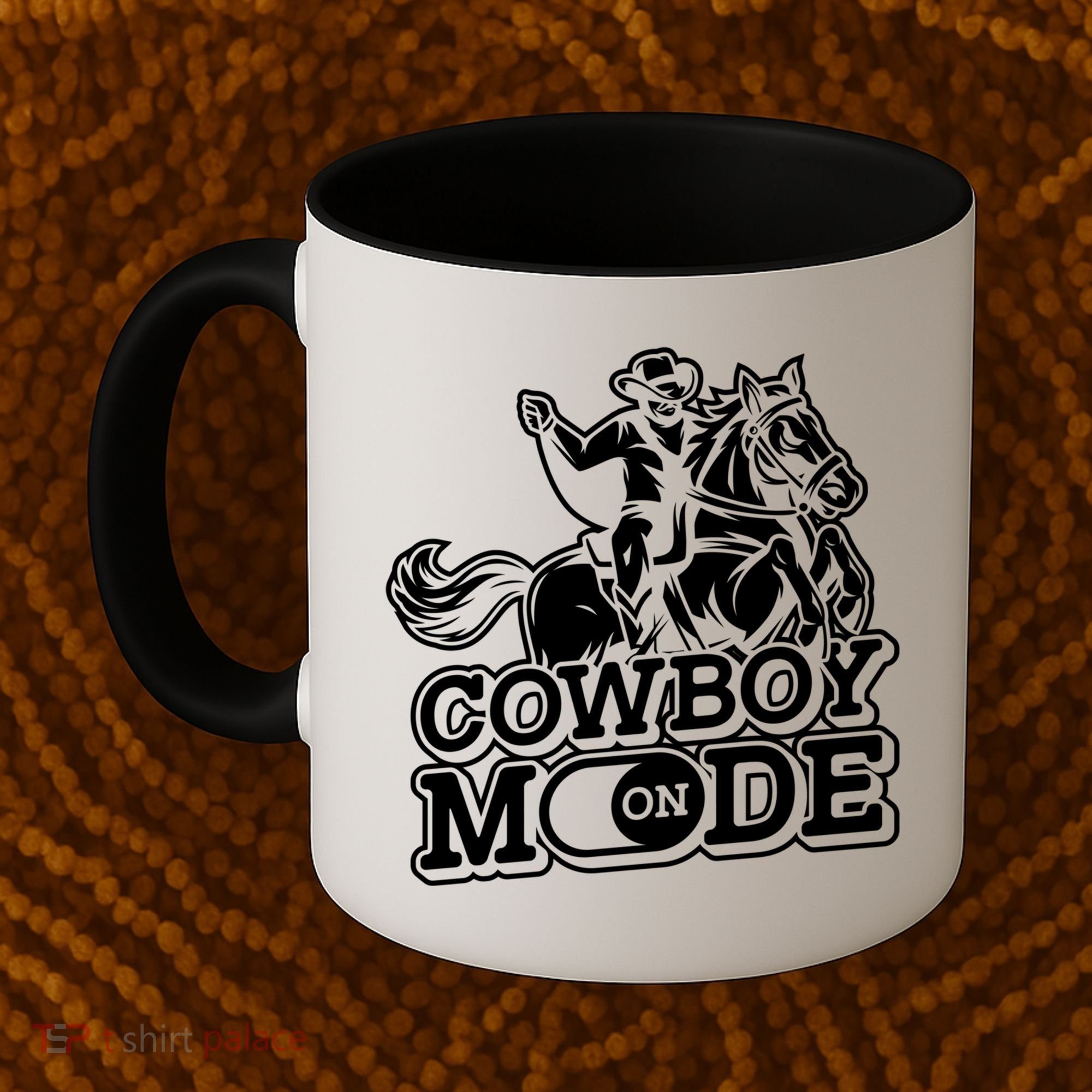 Cowboy Mode On Great Gift Horse Western Bull Rodeo Cowboy Great Gift Coffee Mug