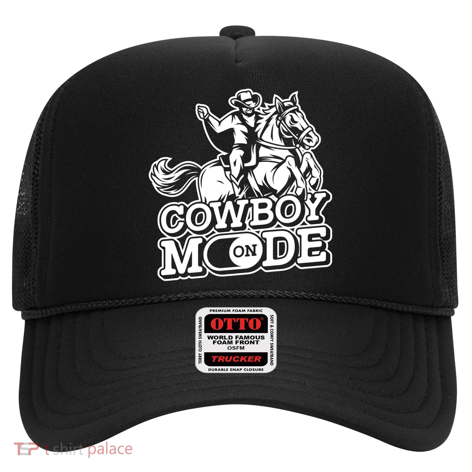 Cowboy Mode On Great Gift Horse Western Bull Rodeo Cowboy Great Gift Hat