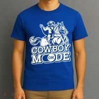 Cowboy Mode On Great Gift Horse Western Bull Rodeo Cowboy Great Gift T-Shirt thumb 3