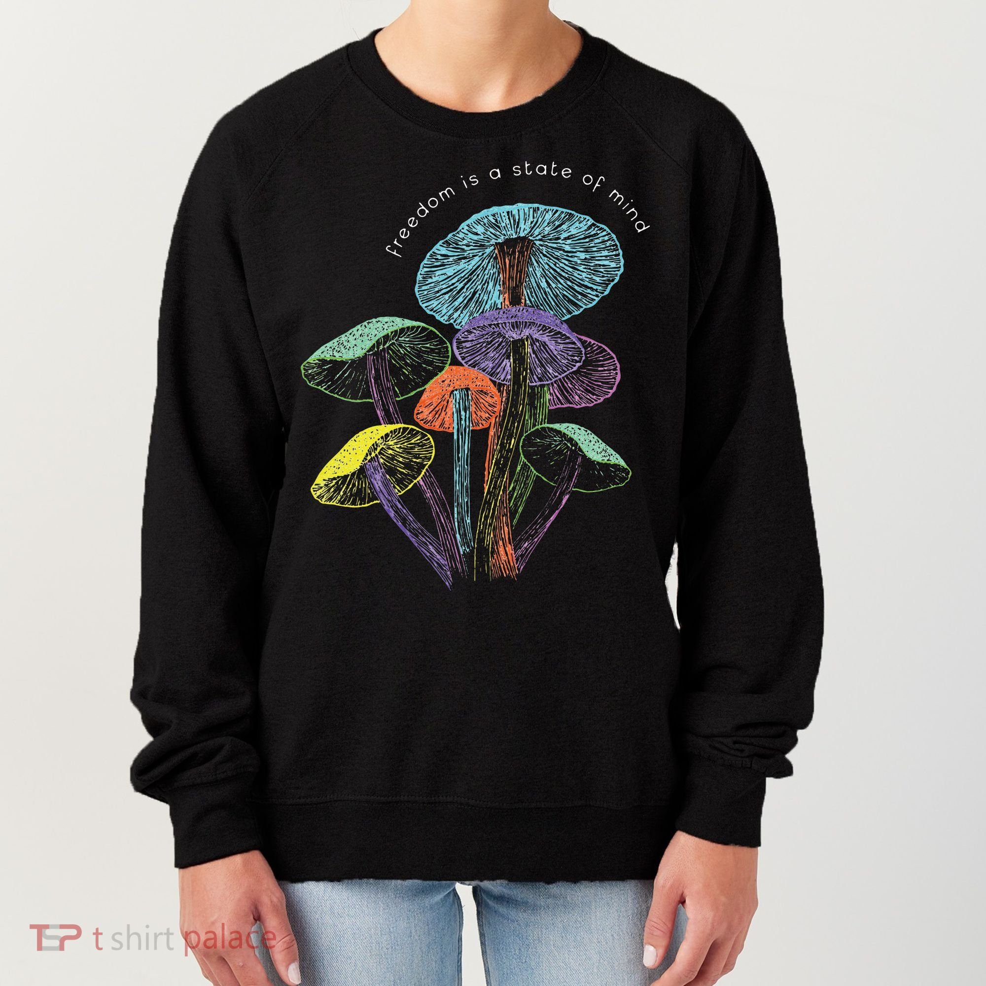 Colourful mushrooms of imagination  Women's Sweatshirt