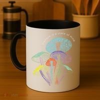 Colourful mushrooms of imagination  Coffee Mug thumb 4
