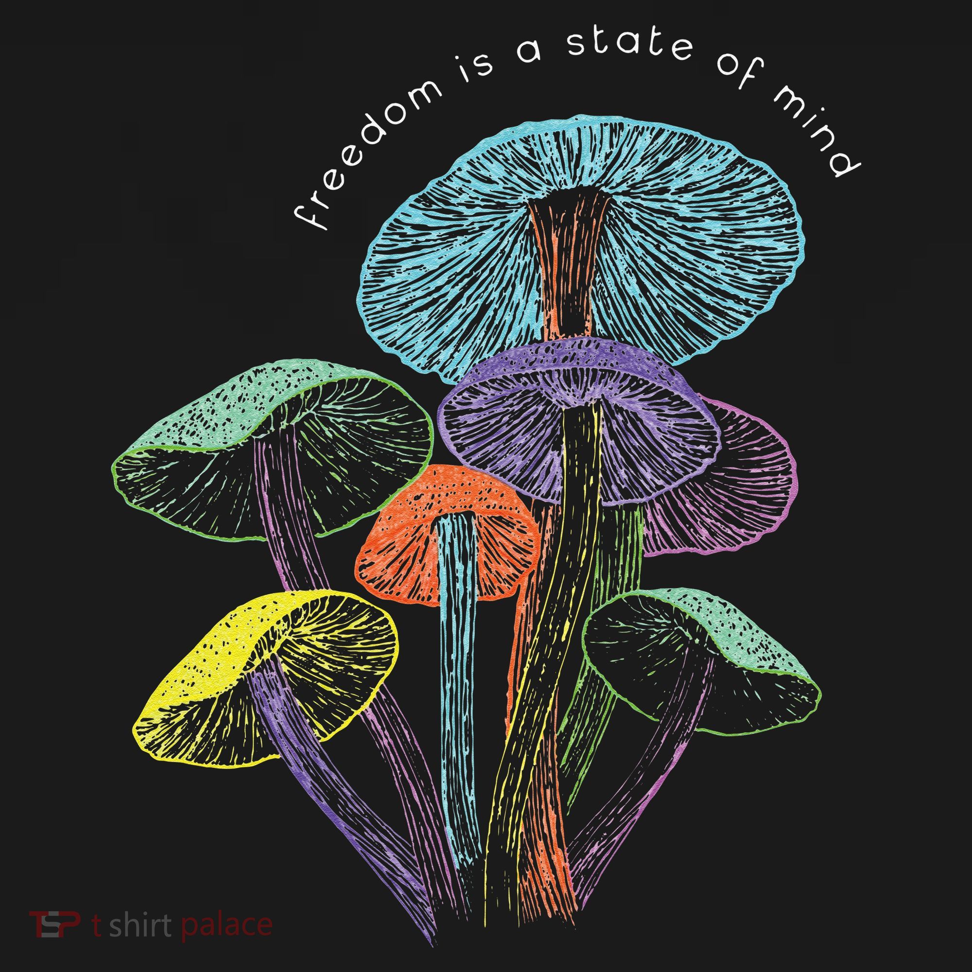Colourful mushrooms of imagination  Women's Hoodie