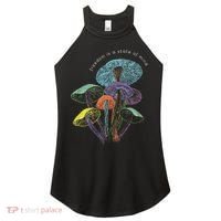 Colourful mushrooms of imagination  Women's Perfect Tri Rocker Tank thumb 0