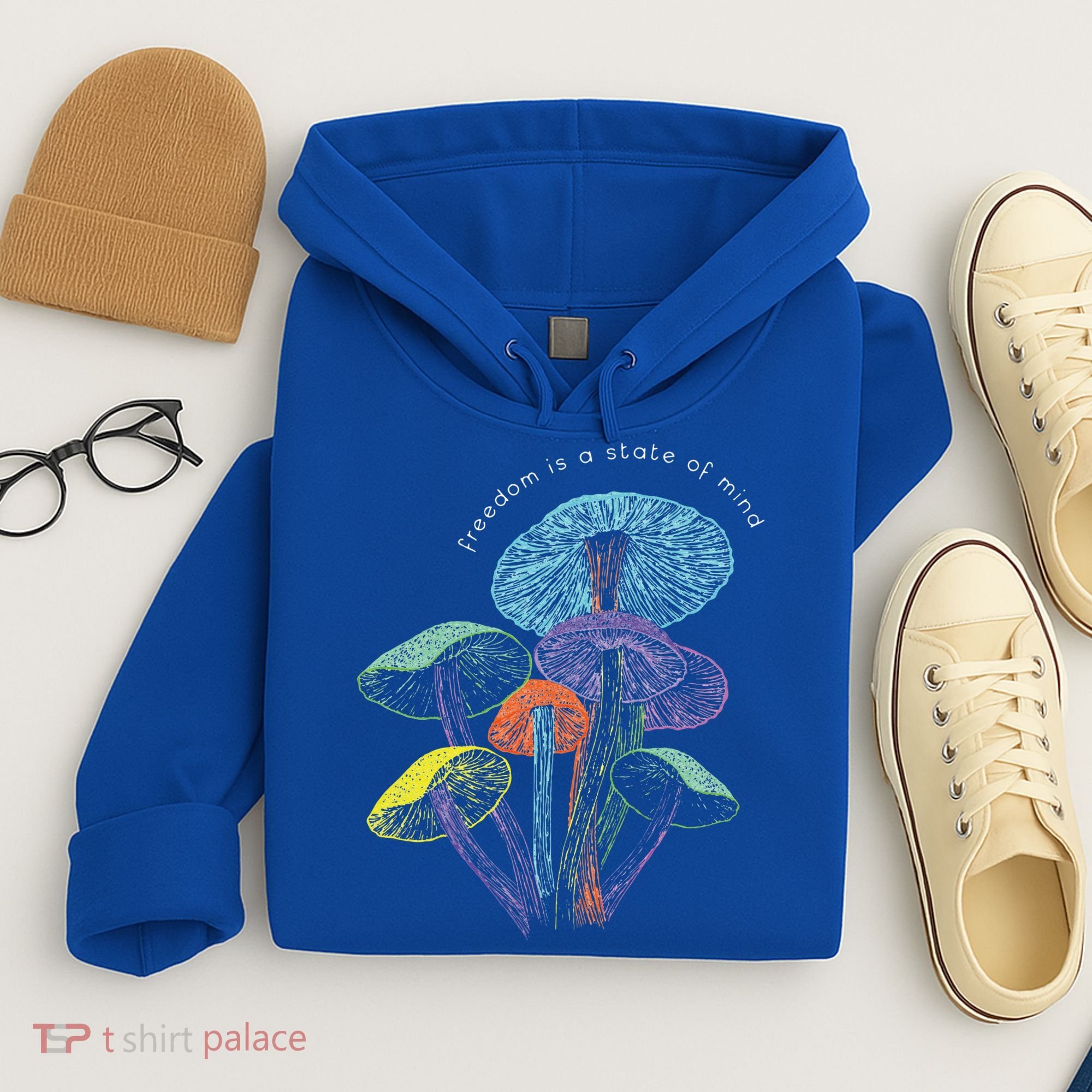 Colourful mushrooms of imagination  Hoodie