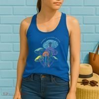 Colourful mushrooms of imagination  Women's Tank Top thumb 2