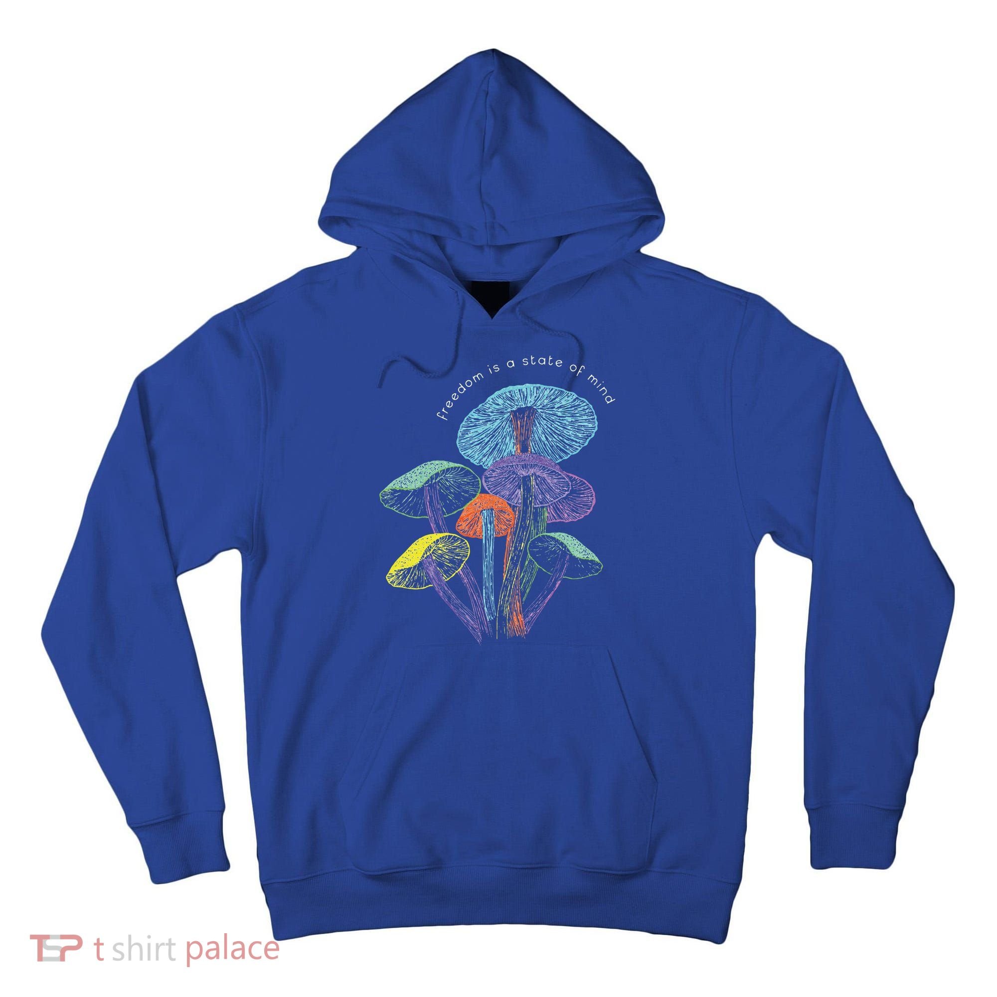 Colourful mushrooms of imagination  Tall Hoodie