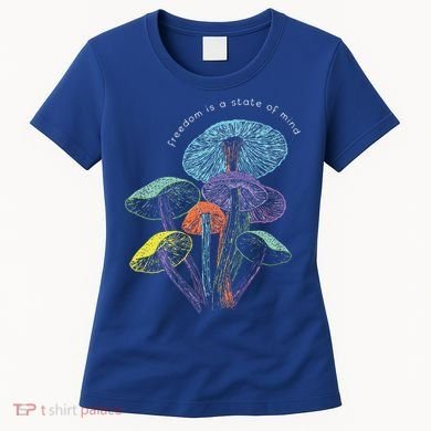 Colourful mushrooms of imagination  Women's T-Shirt