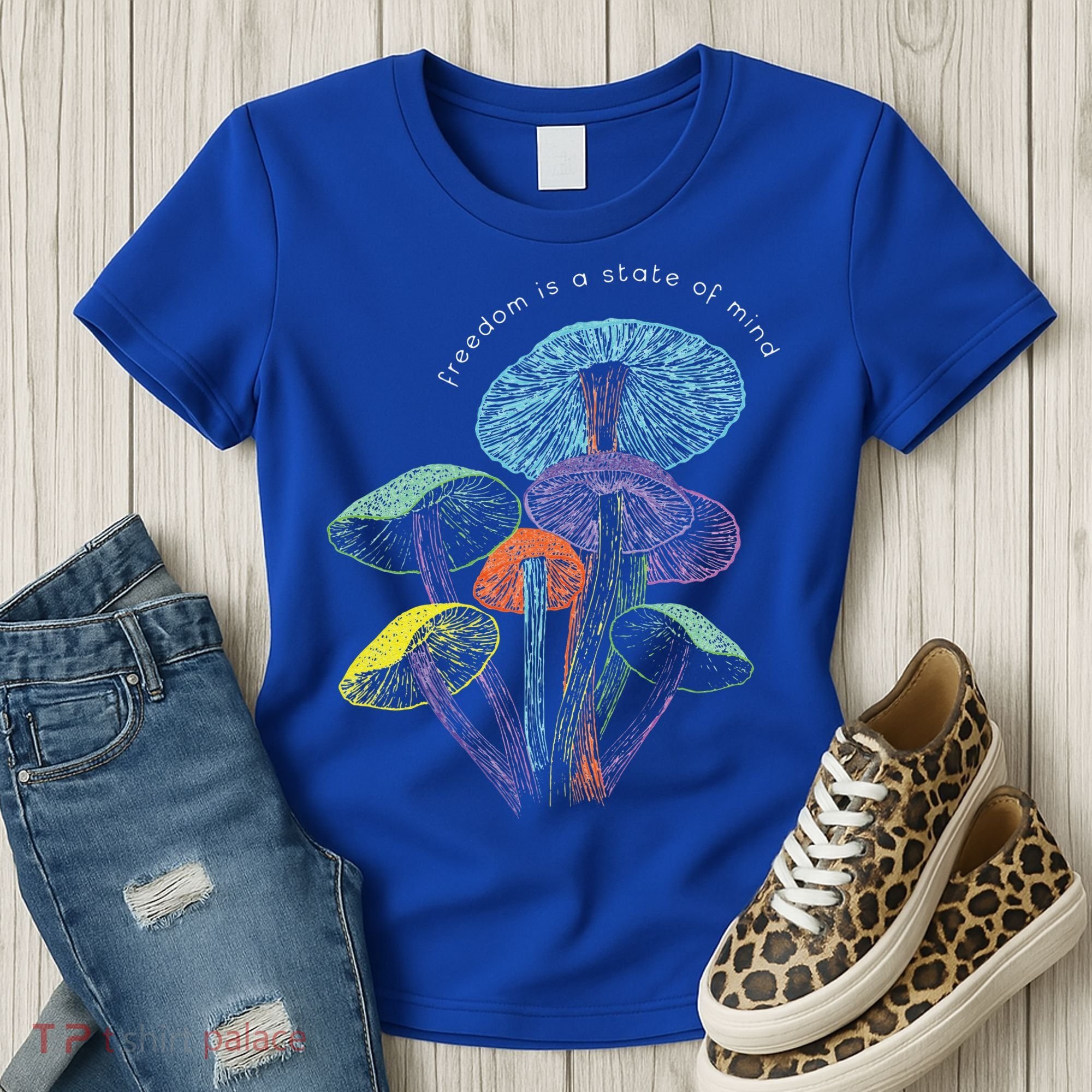 Colourful mushrooms of imagination  Women's T-Shirt