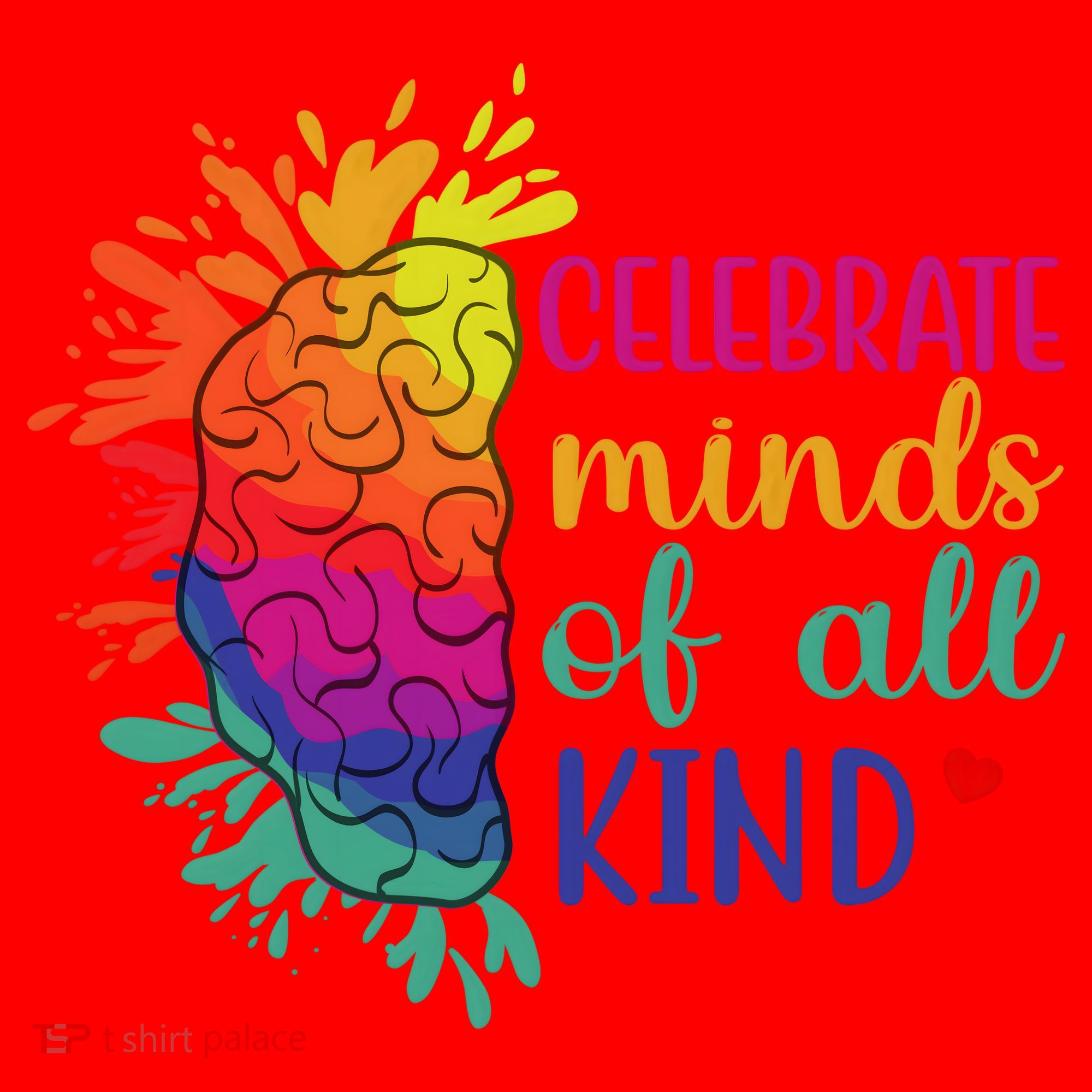 Celebrate Minds Of All Kind Neurodiversity Brain Santa Hat