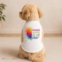 Celebrate Minds Of All Kind Neurodiversity Brain Doggie Tank thumb 2