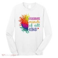 Celebrate Minds Of All Kind Neurodiversity Brain Long Sleeve Shirt thumb 0