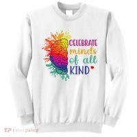Celebrate Minds Of All Kind Neurodiversity Brain Sweatshirt thumb 0