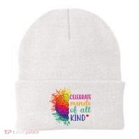 Celebrate Minds Of All Kind Neurodiversity Brain Beanie thumb 0