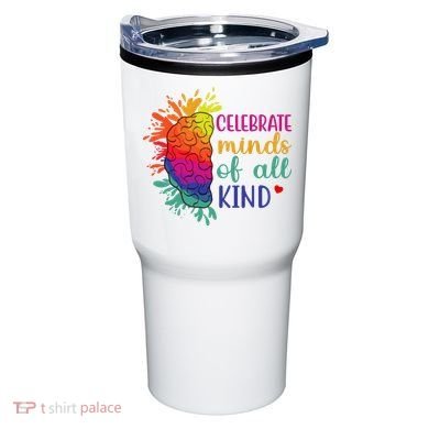 Celebrate Minds Of All Kind Neurodiversity Brain Tumbler